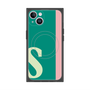 プレミアムスクエアケース with MagSafe［ オリジナル - initial color line - S green ］