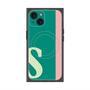 プレミアムスクエアケース with MagSafe［ オリジナル - initial color line - S green ］