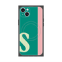 プレミアムスクエアケース with MagSafe［ オリジナル - initial color line - S green ］