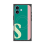 プレミアムスクエアケース with MagSafe［ オリジナル - initial color line - S green ］