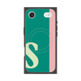 プレミアムスクエアケース with MagSafe［ オリジナル - initial color line - S green ］
