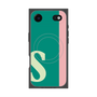プレミアムスクエアケース with MagSafe［ オリジナル - initial color line - S green ］