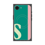 プレミアムスクエアケース with MagSafe［ オリジナル - initial color line - S green ］