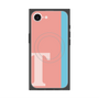 プレミアムスクエアケース with MagSafe［ オリジナル - initial color line - T pink ］