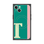プレミアムスクエアケース with MagSafe［ オリジナル - initial color line - T green ］