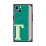 プレミアムスクエアケース with MagSafe［ オリジナル - initial color line - T green ］