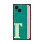 プレミアムスクエアケース with MagSafe［ オリジナル - initial color line - T green ］