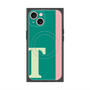 プレミアムスクエアケース with MagSafe［ オリジナル - initial color line - T green ］