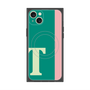 プレミアムスクエアケース with MagSafe［ オリジナル - initial color line - T green ］