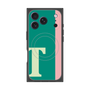 プレミアムスクエアケース with MagSafe［ オリジナル - initial color line - T green ］