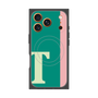 プレミアムスクエアケース with MagSafe［ オリジナル - initial color line - T green ］