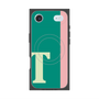 プレミアムスクエアケース with MagSafe［ オリジナル - initial color line - T green ］