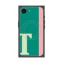 プレミアムスクエアケース with MagSafe［ オリジナル - initial color line - T green ］
