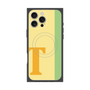 プレミアムスクエアケース with MagSafe［ オリジナル - initial color line - T yellow ］