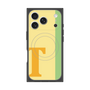 プレミアムスクエアケース with MagSafe［ オリジナル - initial color line - T yellow ］