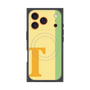 プレミアムスクエアケース with MagSafe［ オリジナル - initial color line - T yellow ］