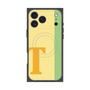 プレミアムスクエアケース with MagSafe［ オリジナル - initial color line - T yellow ］