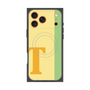 プレミアムスクエアケース with MagSafe［ オリジナル - initial color line - T yellow ］