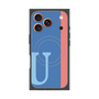 プレミアムスクエアケース with MagSafe［ オリジナル - initial color line - U blue ］
