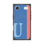 プレミアムスクエアケース with MagSafe［ オリジナル - initial color line - U blue ］