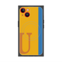 プレミアムスクエアケース with MagSafe［ オリジナル - initial color line - U orange ］