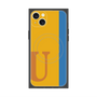 プレミアムスクエアケース with MagSafe［ オリジナル - initial color line - U orange ］