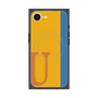 プレミアムスクエアケース with MagSafe［ オリジナル - initial color line - U orange ］