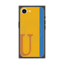 プレミアムスクエアケース with MagSafe［ オリジナル - initial color line - U orange ］