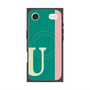 プレミアムスクエアケース with MagSafe［ オリジナル - initial color line - U green ］