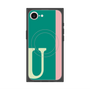 プレミアムスクエアケース with MagSafe［ オリジナル - initial color line - U green ］