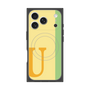 プレミアムスクエアケース with MagSafe［ オリジナル - initial color line - U yellow ］