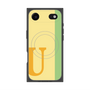 プレミアムスクエアケース with MagSafe［ オリジナル - initial color line - U yellow ］