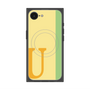 プレミアムスクエアケース with MagSafe［ オリジナル - initial color line - U yellow ］