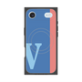 プレミアムスクエアケース with MagSafe［ オリジナル - initial color line - V blue ］