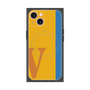 プレミアムスクエアケース with MagSafe［ オリジナル - initial color line - V orange ］