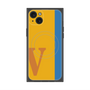 プレミアムスクエアケース with MagSafe［ オリジナル - initial color line - V orange ］