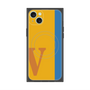 プレミアムスクエアケース with MagSafe［ オリジナル - initial color line - V orange ］