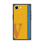 プレミアムスクエアケース with MagSafe［ オリジナル - initial color line - V orange ］