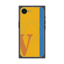プレミアムスクエアケース with MagSafe［ オリジナル - initial color line - V orange ］