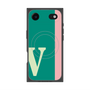 プレミアムスクエアケース with MagSafe［ オリジナル - initial color line - V green ］