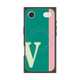 プレミアムスクエアケース with MagSafe［ オリジナル - initial color line - V green ］