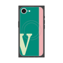 プレミアムスクエアケース with MagSafe［ オリジナル - initial color line - V green ］
