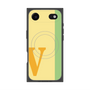 プレミアムスクエアケース with MagSafe［ オリジナル - initial color line - V yellow ］