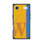 プレミアムスクエアケース with MagSafe［ オリジナル - initial color line - W orange ］