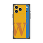 プレミアムスクエアケース with MagSafe［ オリジナル - initial color line - W orange ］