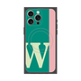 プレミアムスクエアケース with MagSafe［ オリジナル - initial color line - W green ］