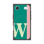 プレミアムスクエアケース with MagSafe［ オリジナル - initial color line - W green ］