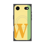 プレミアムスクエアケース with MagSafe［ オリジナル - initial color line - W yellow ］