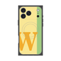 プレミアムスクエアケース with MagSafe［ オリジナル - initial color line - W yellow ］