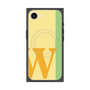 プレミアムスクエアケース with MagSafe［ オリジナル - initial color line - W yellow ］